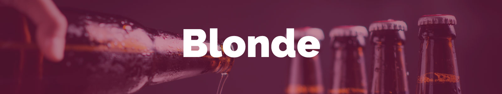 bannière bière blonde