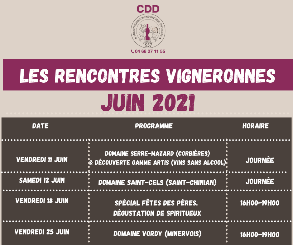 rencontres vigneronnes juin 2021