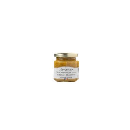 CREME DE POIVRONS JAUNE AU PIMENT D'ESPELETTE 100GR, Epicurien