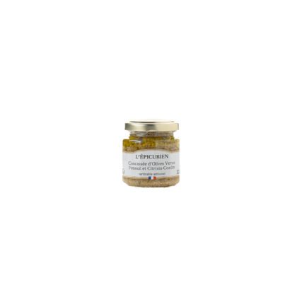 CONCASSEE d'OLIVES VERTES FENOUIL et CITRON CONFIT 100g Epicurien