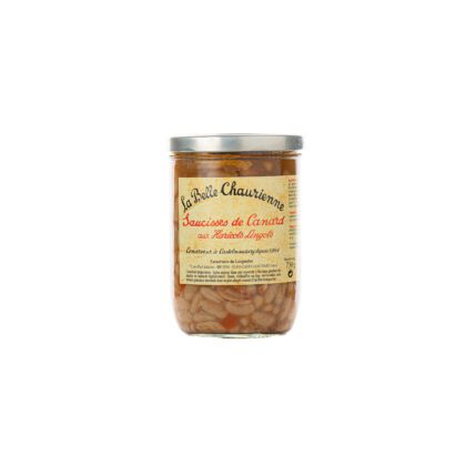 SAUCISSES DE CANARD AUX HARICOTS LINGOTS, 750GR