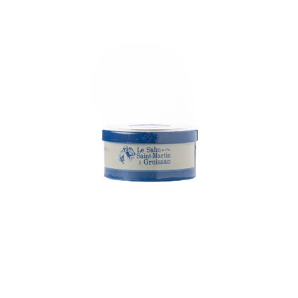FLEUR DE SEL BOITE FER BLEU/BLANC, 125GR