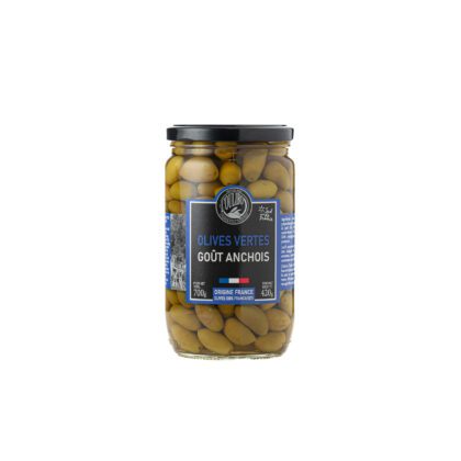 OLIVES PICHOLINE GOÛT ANCHOIS, 420GR