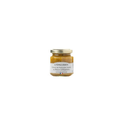 CREME DE POIVRONS JAUNE AU PIMENT D'ESPELETTE 100GR, Epicurien
