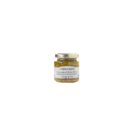 CONCASSEE d'OLIVES VERTES FENOUIL et CITRON CONFIT 100g Epicurien