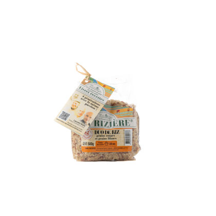 RIZ DUO - GRAINS ROUGES ET BLANC, 500GR