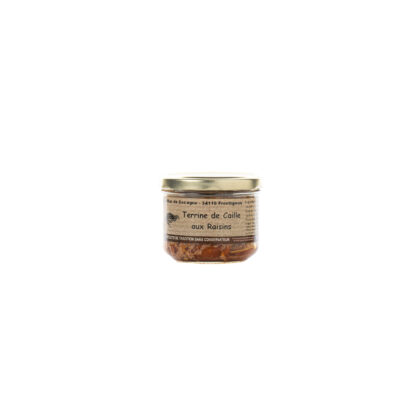TERRINE DE CAILLE AUX RAISINS, SAVEURS DE COCAGNE 180GR