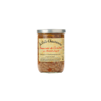 SAUCISSES DE CANARD AUX HARICOTS LINGOTS, 750GR