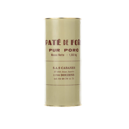 PÂTE DE FOIE PUR PORC CABANES 1,580KG