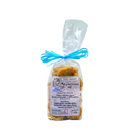 BISCUIT SALE Thym Romarin 150grs Boysede