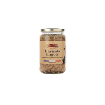 HARICOTS LINGOTS GRAISSE CANARD 75cL 660g Bocal Audary