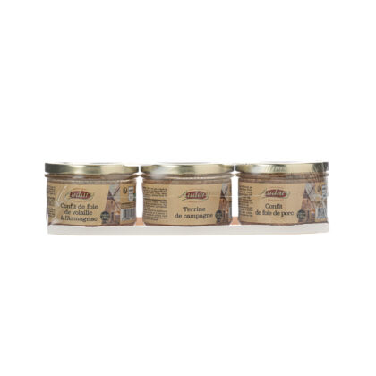 LOT 3 PATES "TRADITION" 23cL Porc+Campagne+Volaille